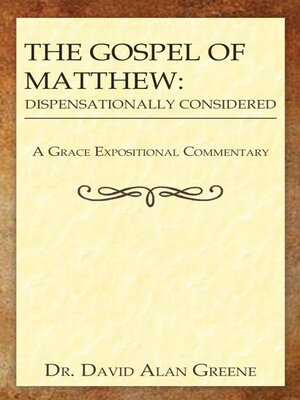 cover image of The Gospel of Matthew